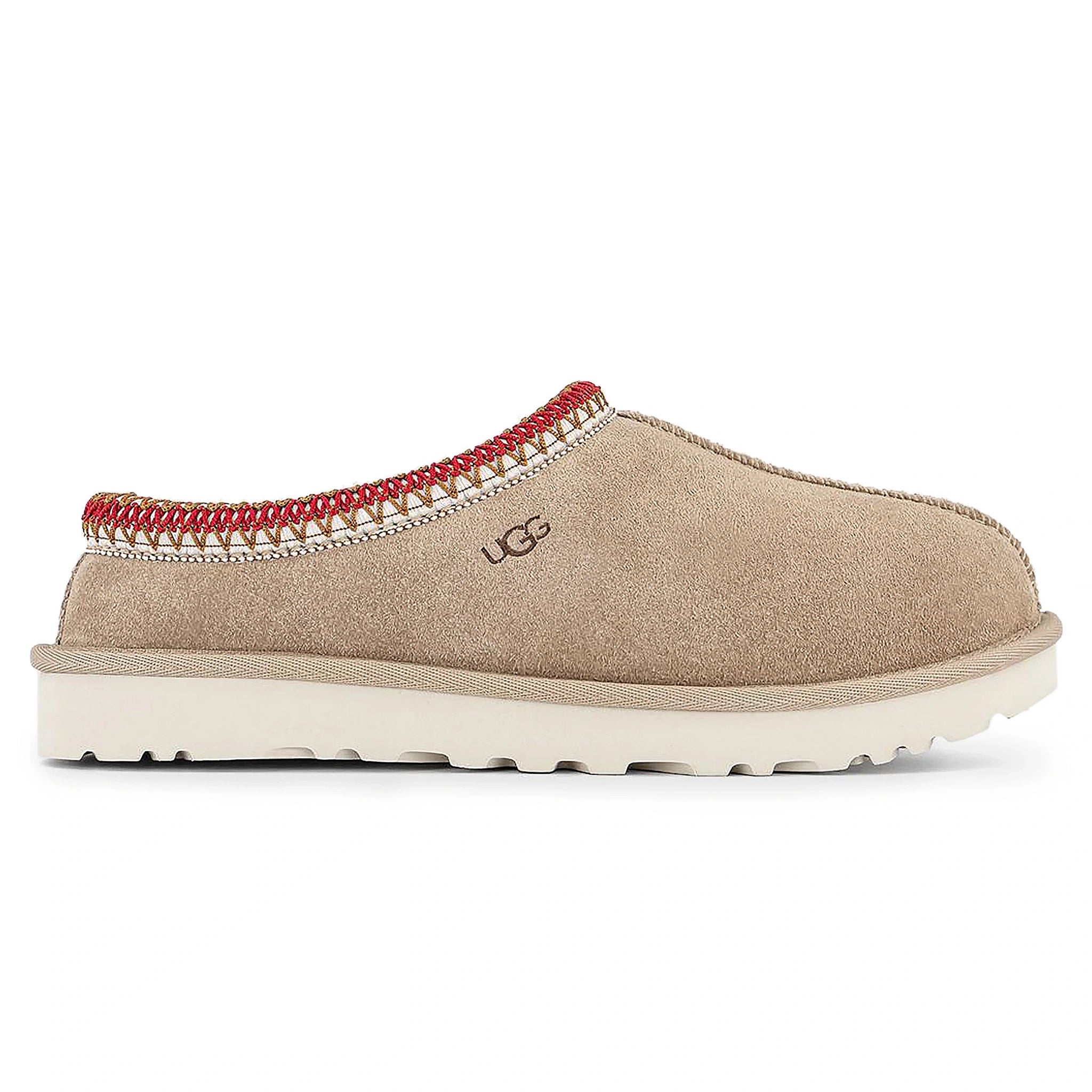 Side view of UGG Tasman Sand Dark Cherry Slippers (W) 5955-SNDD